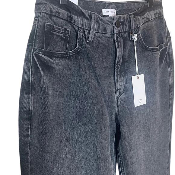 Good American Women’s 6 / 28 Good ‘90’s Icon Jeans New NWT Black Straight Leg - Picture 5 of 11